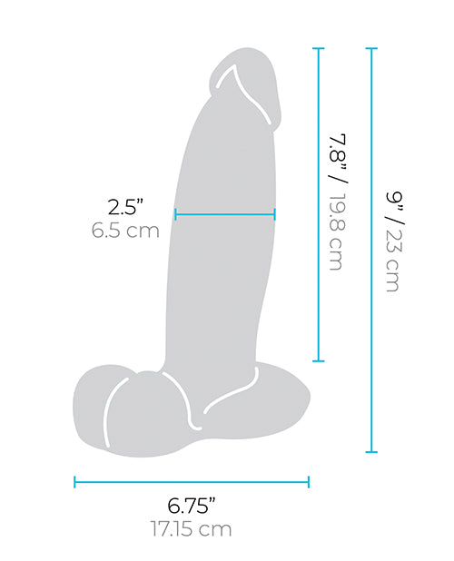 b-Vibe Slipskin 9" Girthy - Mocha