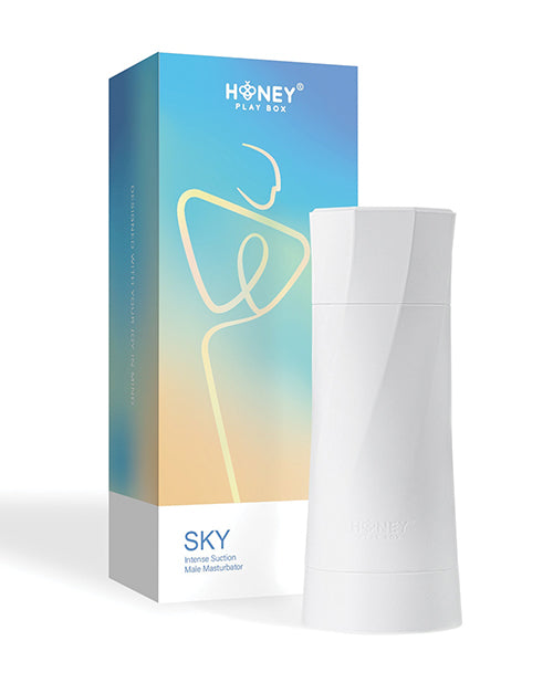 Sky Intense Suction & Vibration Blowjob Machine - White