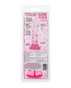 Glow Stick Heart Suction Cup Glow-in-the-Dark Dildo - Pink