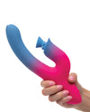 Elation Dual Stimulator w/Suction - Blue/Pink