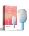 Bite Me Sucking, Tapping & Vibrating Cream Pop Stimulator - Blue/White