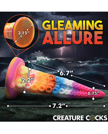  Creature Cocks Luminoctopus Glow-in-the-Dark Tentacle Dildo - Rainbow
