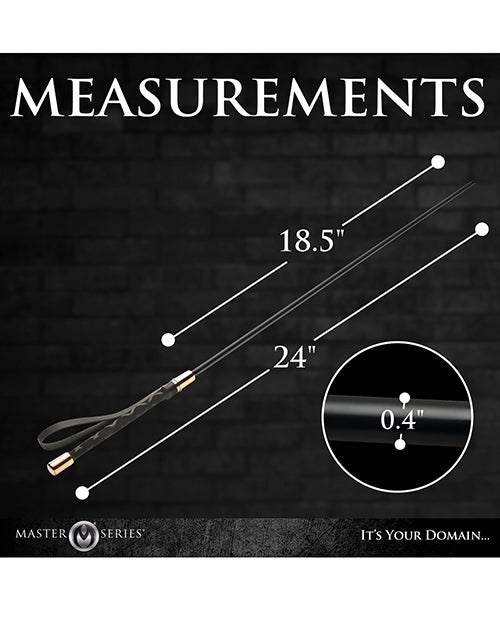 Master Series Sinful Impact Cane - Black/Gold