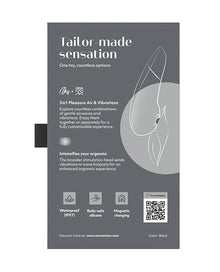  Womanizer Enhance 2 in 1 Pleasure Air & Vibrations - Black