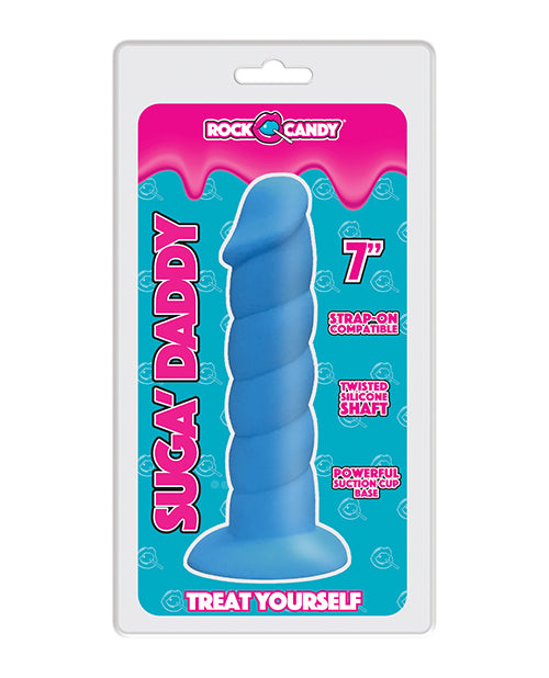 Rock Candy Suga Daddy 7" Silicone Dildo - Purple