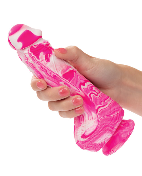 Twisted Love Twisted Silicone Dong - Pink