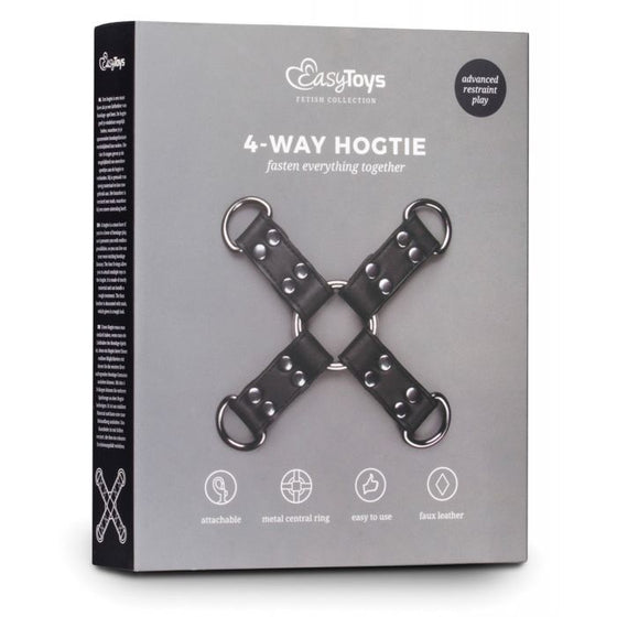 Easy Toys Faux Leather Hogtie - Black