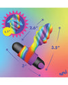 Bang! Vibrating Rainbow Butt Plug