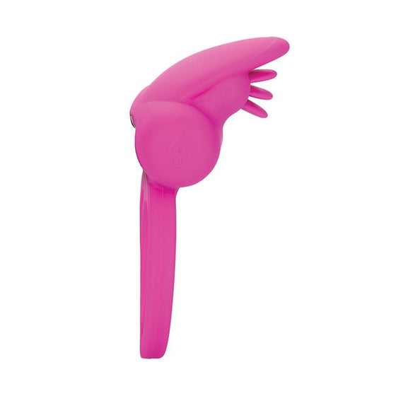 Silicone Rechargeable Dual Clit Flicker Enhancer - Pink