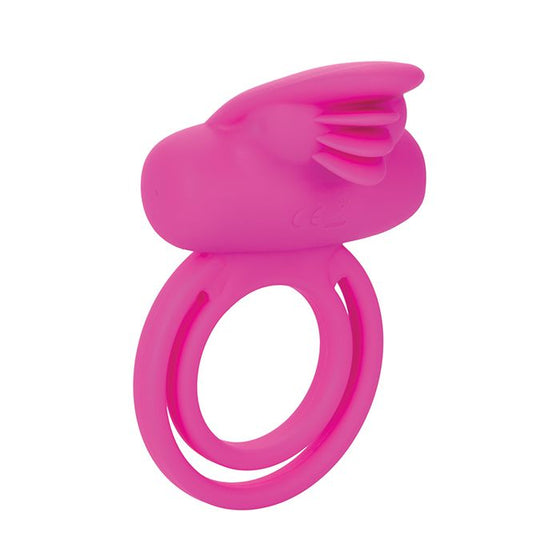 Silicone Rechargeable Dual Clit Flicker Enhancer - Pink
