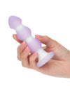 Lavender Haze Beaded Anal Probe - Lavender/White