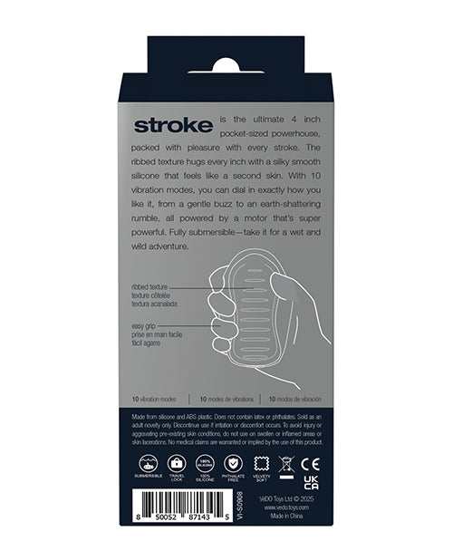 VeDO Stroke Rechargeable Vibrating Stroker - Black
