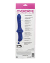 Overdrive Ridged Shaft Remote Control Sex Machine - Blue