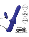 Overdrive Ridged Shaft Remote Control Sex Machine - Blue