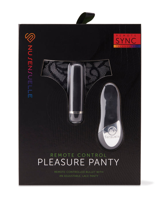 Nu Sensuelle Pleasure Panty Bullet w/Remote Control 15 Function - Black