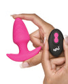 Bang! Rotating & Vibrating Tapered Butt Plug w/Remote - Pink