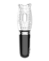 Thrusting, Rotating & Vibrating Oral Sex Masturbator - Black