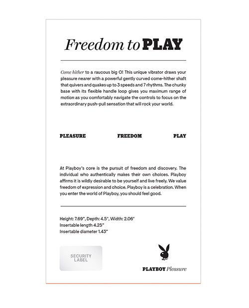 Playboy Pleasure Nice to Meet You Rabbit Vibrator - Lavender