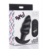 Bang! 21X Vibrating Butt Plug w/Remote Control - Black