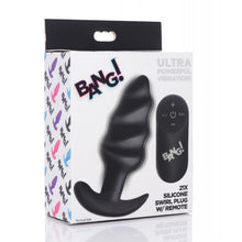  Bang! 21X Vibrating Butt Plug w/Remote Control - Black