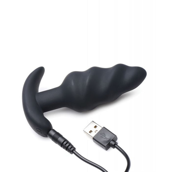 Bang! 21X Vibrating Butt Plug w/Remote Control - Black
