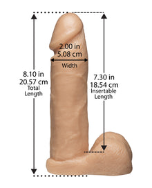  Ultra Harness 2 Set 3 w/8" Realistic Dong & Powder