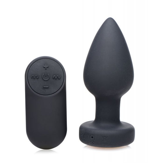 Booty Sparks Silicone Vibrating LED Plug - Small