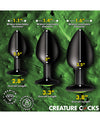 Creature Cocks - Creature Eyes Green Eye Silicone Butt Plug Set