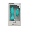 A Play Thrust Adventurous Rechargeable Silicone Anal Plug w/Remote - Teal