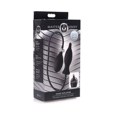  Master Series Dark Inflator Inflatable Silicone Anal Plug - Black