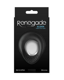  Renegade Slider Vibrating Cock Ring - Black