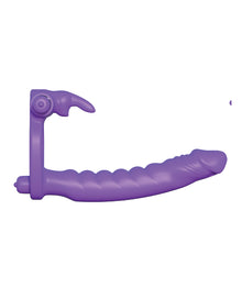  Fantasy C-Ringz Silicone Double Pene Rabbit - Purple