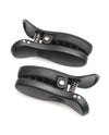 Master Series Dark Grip Vibrating Nipple Clamps - Black