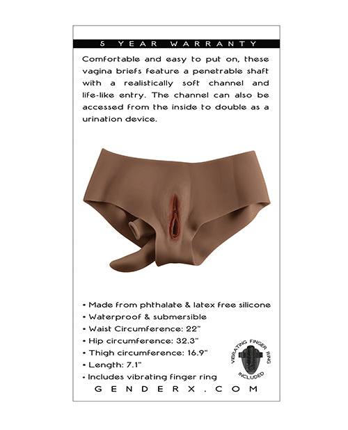 Gender X Vagina Briefs Undergarments - Dark