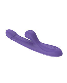  Omega Multi  Function Warming Head Rabbit Vibe - Purple