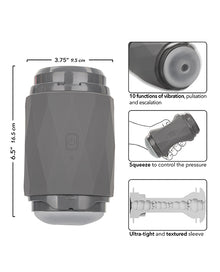  Milk Master Vibro Squeeze Stroker - Black