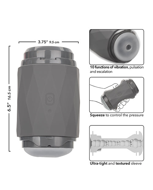 Milk Master Vibro Squeeze Stroker - Black