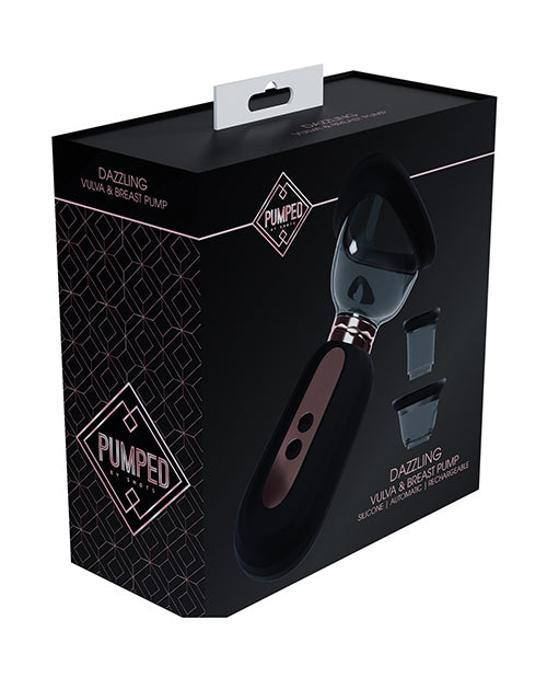 Shots Pumped  Dazzling Clitoral, Nipple & Breast Pump - Black