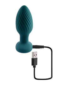  Playboy Pleasure Spinning Tail Teaser Butt Plug - Salute