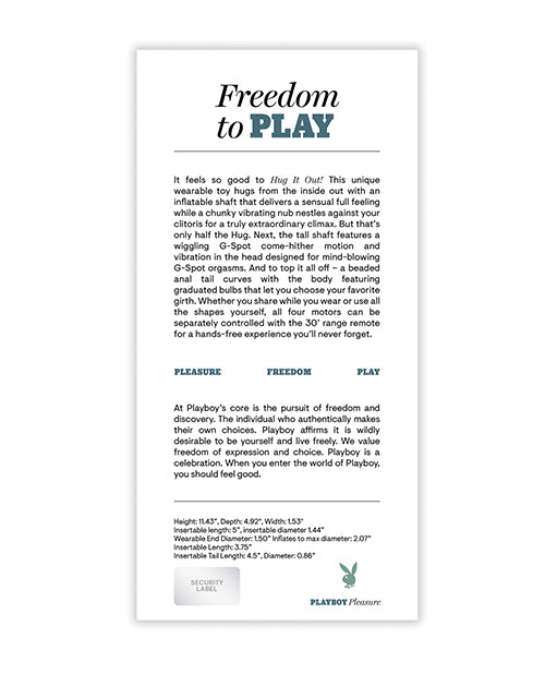 Playboy Pleasure Hug It Out - Acai