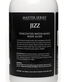  Master Series Unscented Jizz Water Based Body Glide - 16 oz