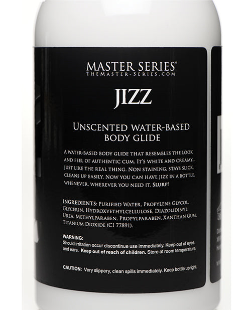 Master Series Unscented Jizz Water Based Body Glide - 16 oz