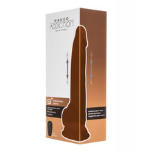  Naked Addiction 9" Thrusting  Dong w/Remote - Caramel