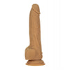 Naked Addiction 9" Thrusting  Dong w/Remote - Caramel