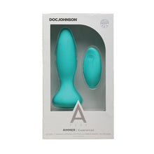 A Play Rimmer Experienced Rechargeable Silicone Anal Plug w/Remote - Teal