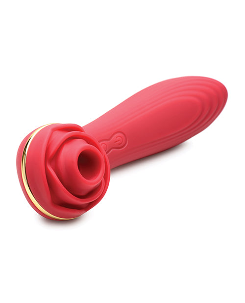 Inmi Bloomgasm Passion Petals Rose 10X Suction & Vibrator - Red