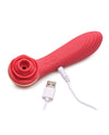 Inmi Bloomgasm Passion Petals Rose 10X Suction & Vibrator - Red