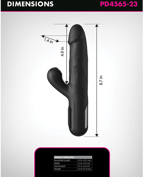Fetish Fantasy Series Sonix Silicone Thruster - Black