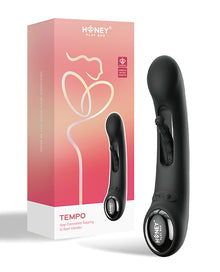  Tempo Pressure Sensing App-Controlled Flapping Vibrator - Black