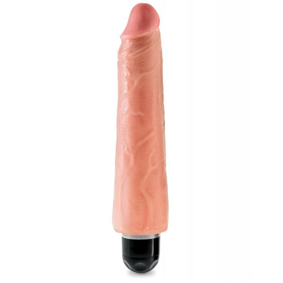 King Cock 9" Vibrating Stiffy - Flesh